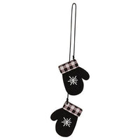 Thumbnail for 2 Set Buffalo Check Snowflake Mitten & Shoe Dangle Ornaments - The Fox Decor