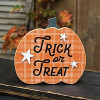 Thumbnail for Trick or Treat Pumpkin Easel Sign - The Fox Decor