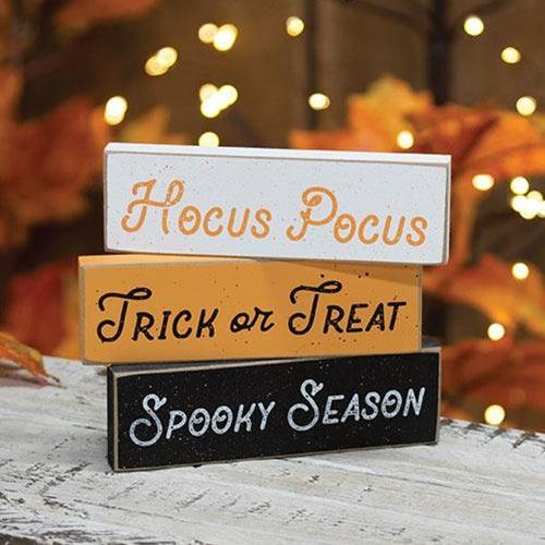 Hocus Pocus Splattered Skinny Mini Block 3 Asstd - The Fox Decor
