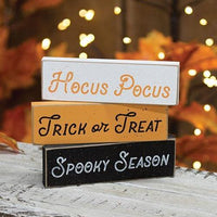 Thumbnail for Hocus Pocus Splattered Skinny Mini Block 3 Asstd - The Fox Decor