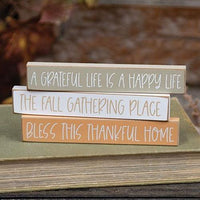 Fall Gathering Mini Stick 3 Asstd - The Fox Decor