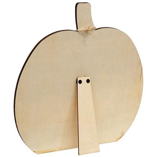 Plaid Fall Sayings Charm Pumpkin Easel 3 Asstd - The Fox Decor