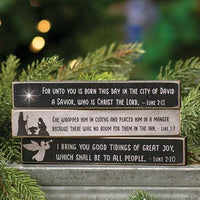 Thumbnail for Nativity Verse Mini Stick 3 Asstd - The Fox Decor
