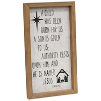 Thumbnail for A Child Is Born Nativity Frame - The Fox Decor