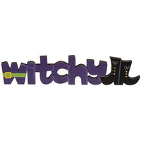 Thumbnail for Boozy Witchy Batty Cutout Word Sitter 3 Asstd - The Fox Decor