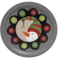 Thumbnail for Snowman Penny Mat Plate 2 Asstd - The Fox Decor