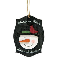 Let's Get Cozy Snowman Ornament 3 Asstd - The Fox Decor
