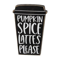 2 Set Pumpkins Leaves Box Sign with Pumpkin Spice Chunky Sitter - The Fox Decor