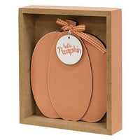 Thumbnail for 2 Set Sweaters and Blue Jeans Box Sign with Hello Pumpkin Easel - The Fox Decor