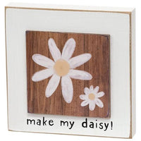 Bloom As You Are Daisy Layered Block 3 Asstd each sold individually (not as a set) - The Fox Decor