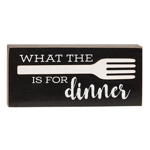 What the Fork is For Dinner Box Sign - The Fox Decor