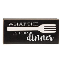 What the Fork is For Dinner Box Sign - The Fox Decor