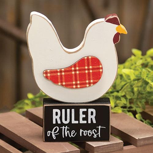 Ruler of the Roost Chicken on Base – The Fox Decor