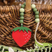 Thumbnail for Wooden Beaded Strawberry Ornament - The Fox Decor