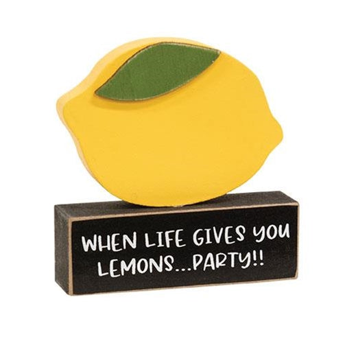 Lemon on When Life Gives You Lemons Sitter