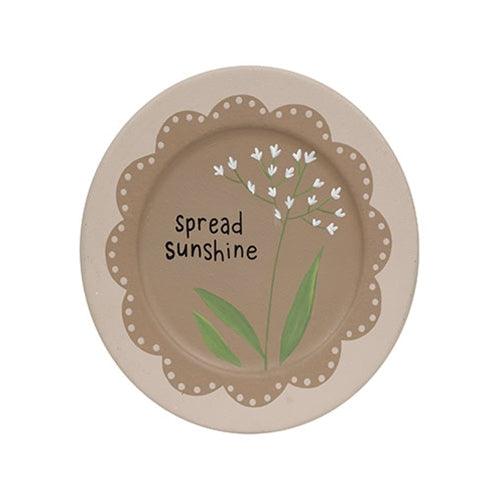 Spread Sunshine Floral Lace Plate 3 Asstd - The Fox Decor