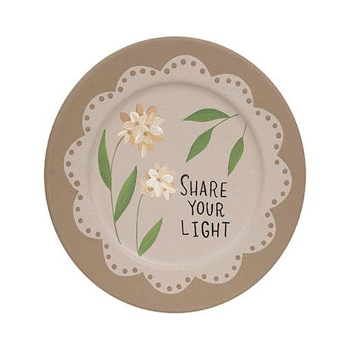 Spread Sunshine Floral Lace Plate 3 Asstd - The Fox Decor