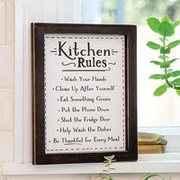 Kitchen Rules Frame - The Fox Decor
