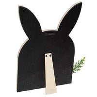Wooden Layered Bunny Head w Spring Carrot Easel - The Fox Decor