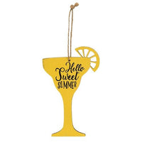 Margarita Words Wooden Ornament 2 Asstd - The Fox Decor