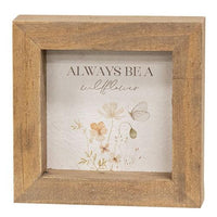 Wildflower Sayings Mini Frame 3 Asstd - The Fox Decor