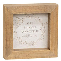 Wildflower Sayings Mini Frame 3 Asstd - The Fox Decor