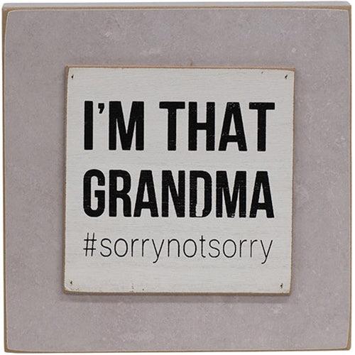 Grandmas Life Layered Block Sign 3 Asstd - The Fox Decor