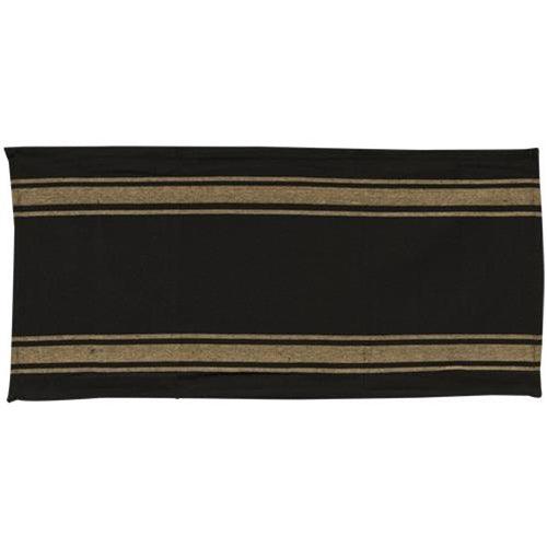 Black w Tan Stripe Short Runner - The Fox Decor