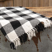 Black & White Buffalo Check Short Runner - The Fox Decor