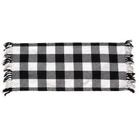 Black & White Buffalo Check Short Runner - The Fox Decor