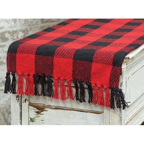 Red & Black Buffalo Check Runner 72 - The Fox Decor