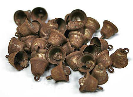 36 Pkg Rusty Tin Liberty Bells 3 8 - The Fox Decor