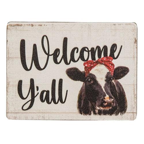 Cow Rectangle Magnet 3 Asstd - The Fox Decor