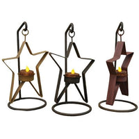 Whimsical Tealight Star - Stand 3 Asst - The Fox Decor