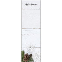 Thumbnail for Let It Snow Pinecone Long Notepad - The Fox Decor