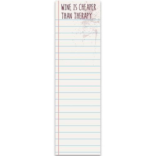 Wine Therapy Long Notepad - The Fox Decor