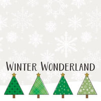 Thumbnail for Winter Wonderland Trees Long Notepad