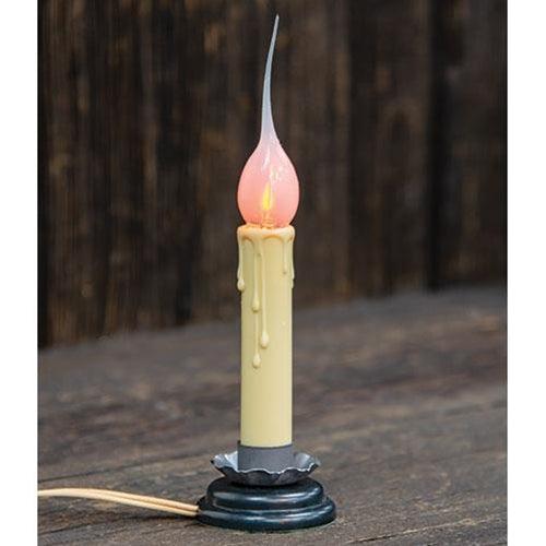 5 Antiqued Electric Flicker Candle Lamp - The Fox Decor