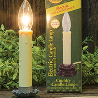 Thumbnail for 5 Antiqued Country Candle Lamp w Non Flicker 7W Bulb - The Fox Decor