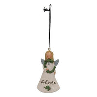 3 Set Believe Love Faith Resin Angel Ornaments - The Fox Decor