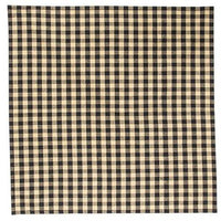 Black & Tan Check Fabric Napkin - The Fox Decor