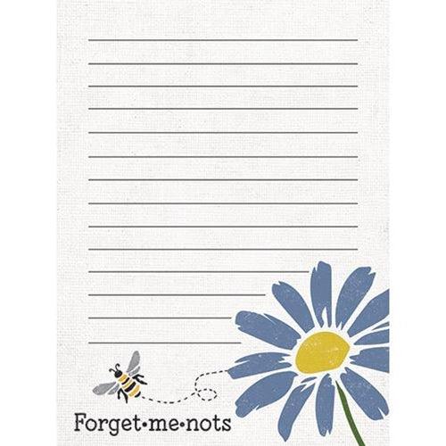 Forget-Me-Nots Notepad - The Fox Decor