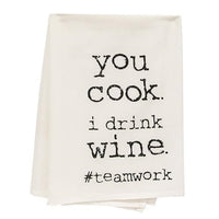Thumbnail for You Cook I Drink Wine Dish Towel