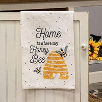 Home Is Where My Honey Bee Dish Towel - The Fox Decor