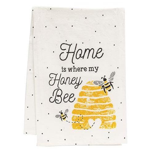 Home Is Where My Honey Bee Dish Towel - The Fox Decor