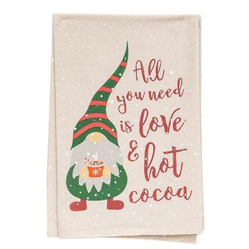 All You Need is Love & Hot Cocoa Dish Towel - The Fox Decor