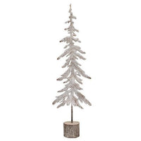 Medium White Washed Metal Christmas Tree - The Fox Decor
