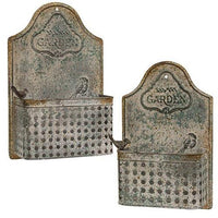 Thumbnail for 2/Set, Rustic Bird Garden Wall Planters - The Fox Decor