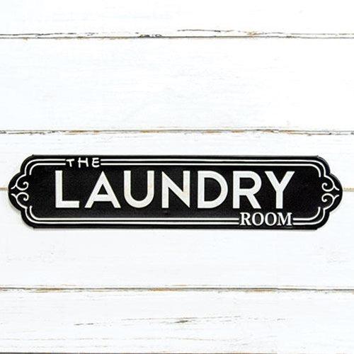 The Laundry Room Black Metal Sign - The Fox Decor