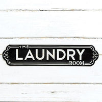 The Laundry Room Black Metal Sign - The Fox Decor